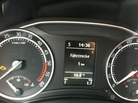 Tachostand nach dem ich heim gefahren bin nach ca. 2 Km: