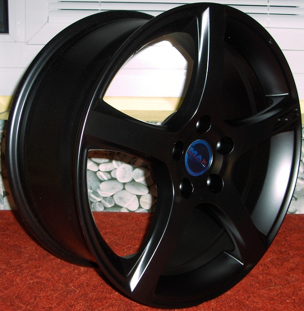 Mak Fever 5R schwarz matt<br />Größe 8x18 ET50 mit 225/40 ZR 18 Continental Sportcontact 3