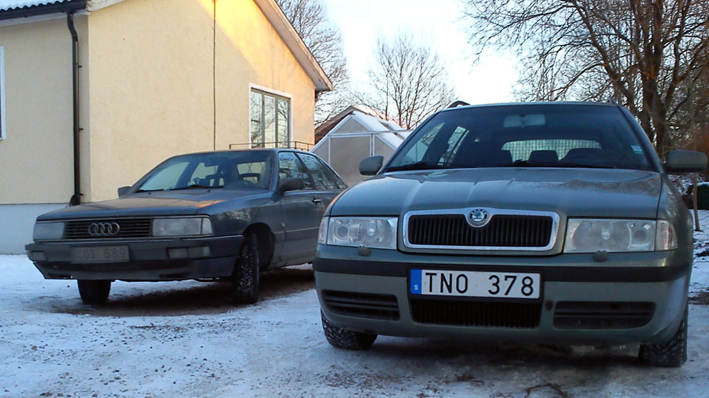 Erstes treffen des Occis mit seinem alten Cousin, meinem guten 200er...