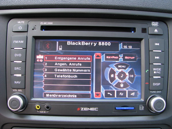 Bluetooth Menü